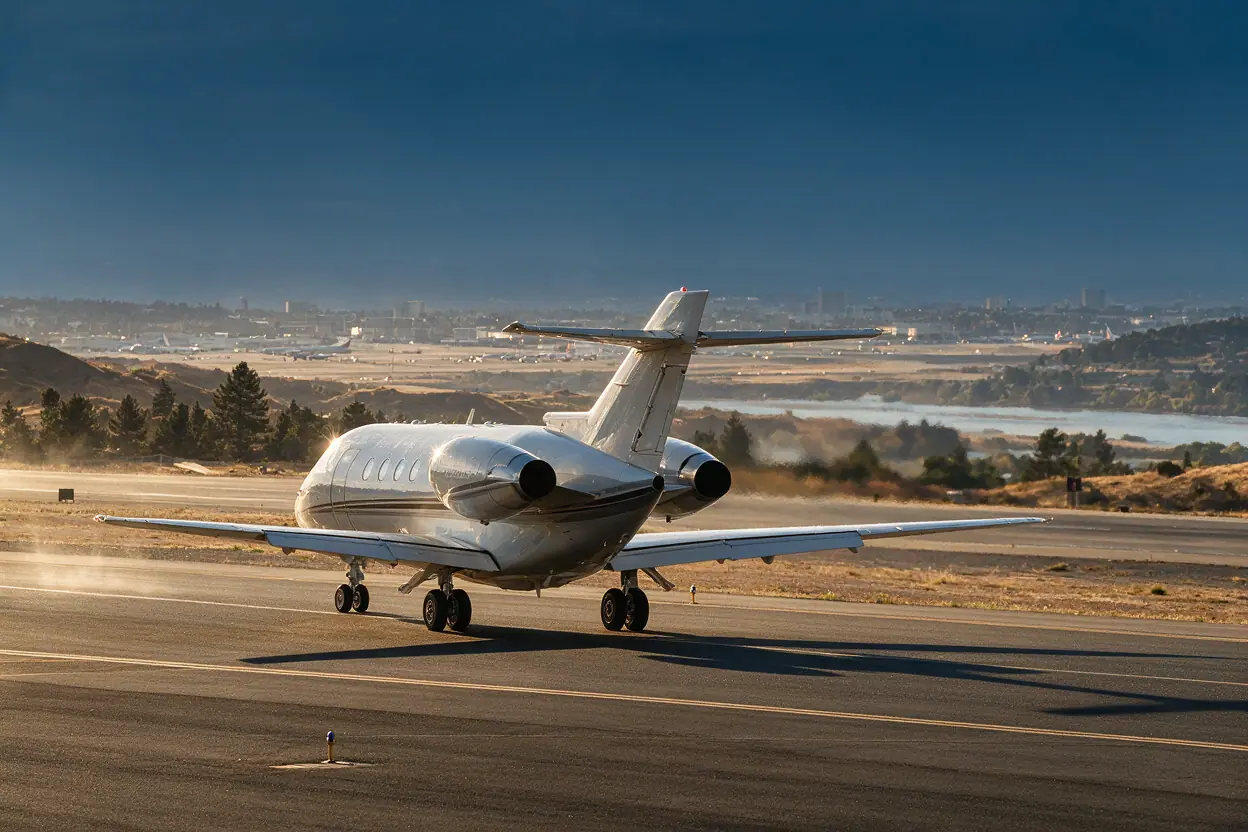 Afternoon on a the US runway