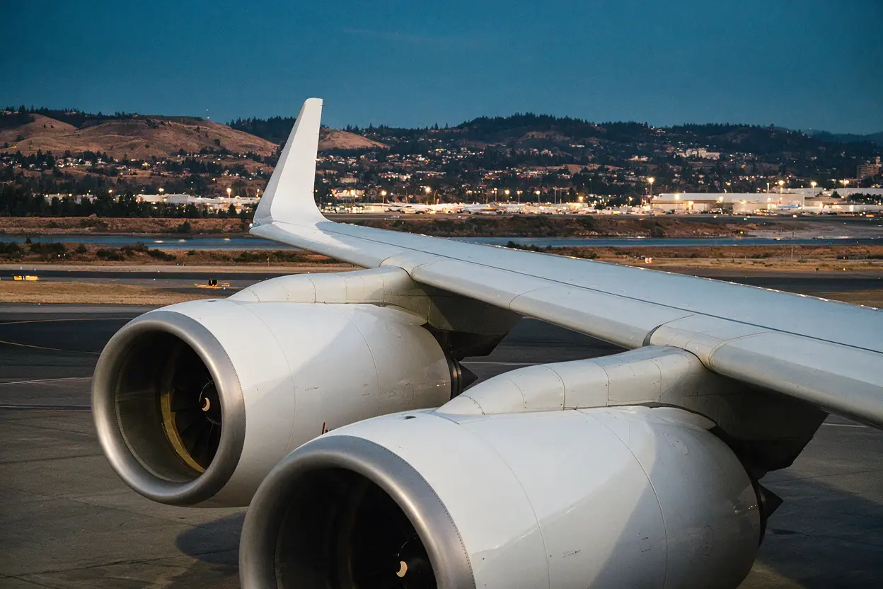Business jets on the ramp