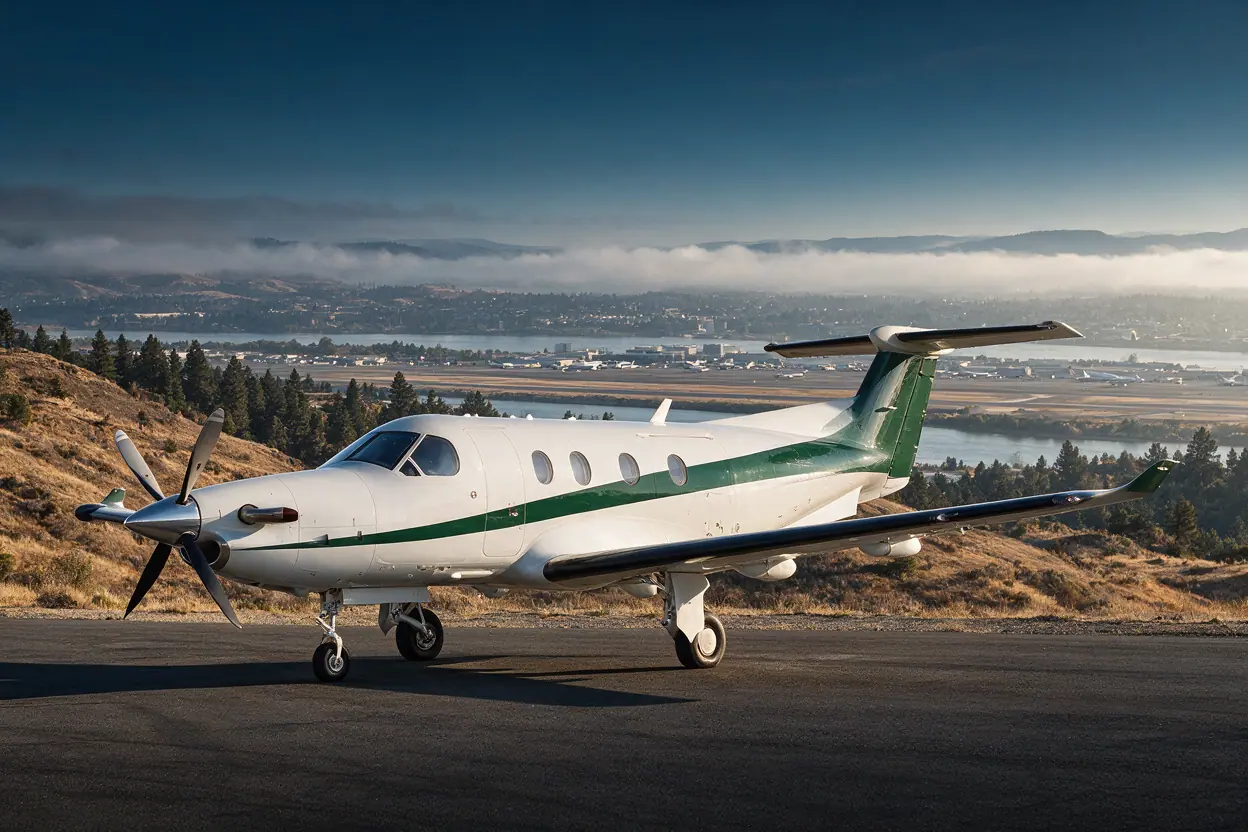 Turboprop on the ramp