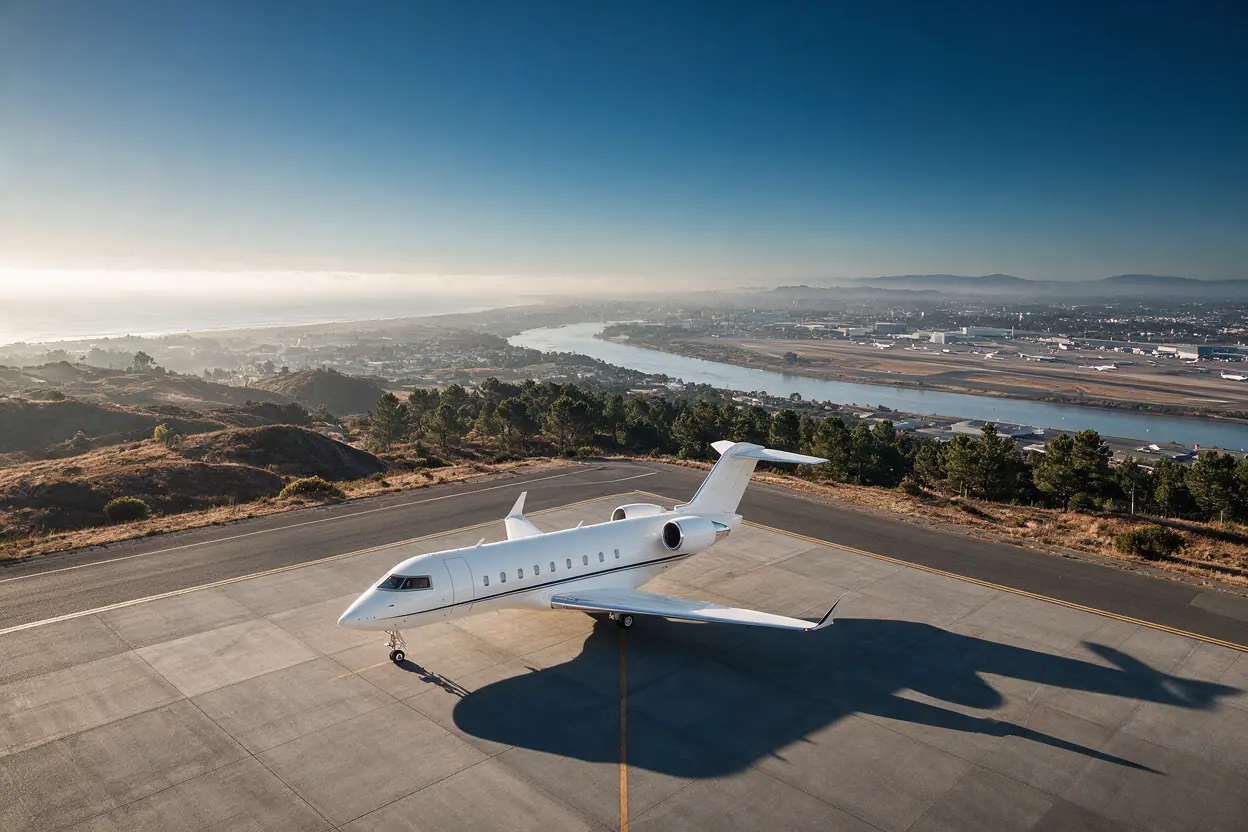 Heavy jet on the ramp